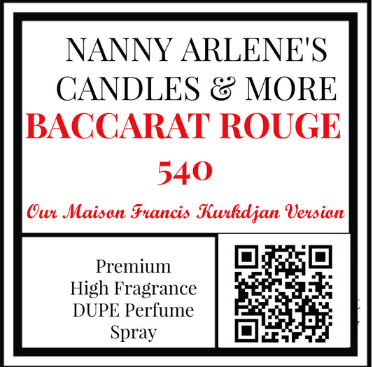 Dupe Spray of Baccarat Rouge 540