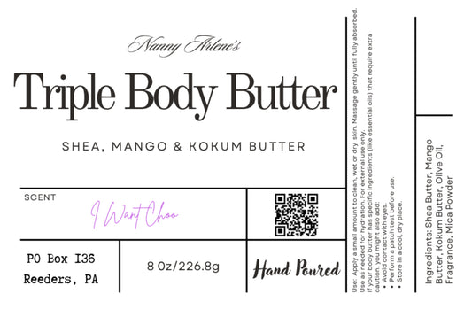 Shimmer Triple butter I Want Choo scented body butter