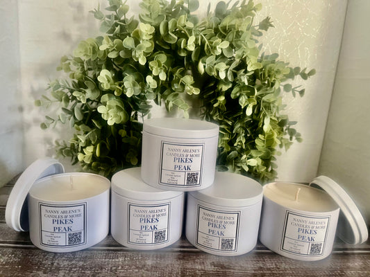 8 oz Pikes Peak Soy Coconut Apricot wax candle