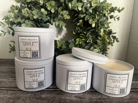 8 oz Apple Ale soy coconut wax candle