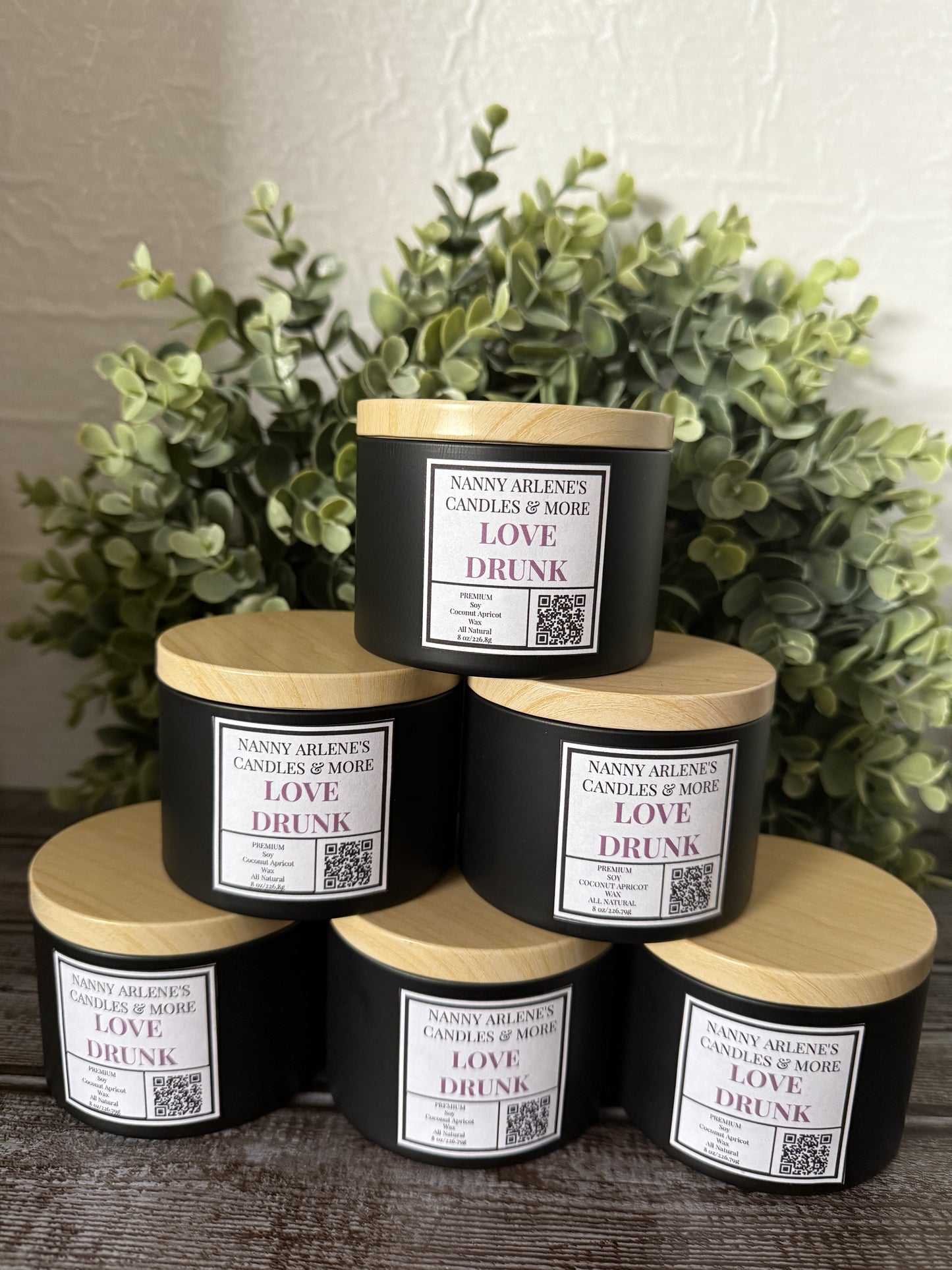 8 oz Love Drunk coconut apricot soy wax candle