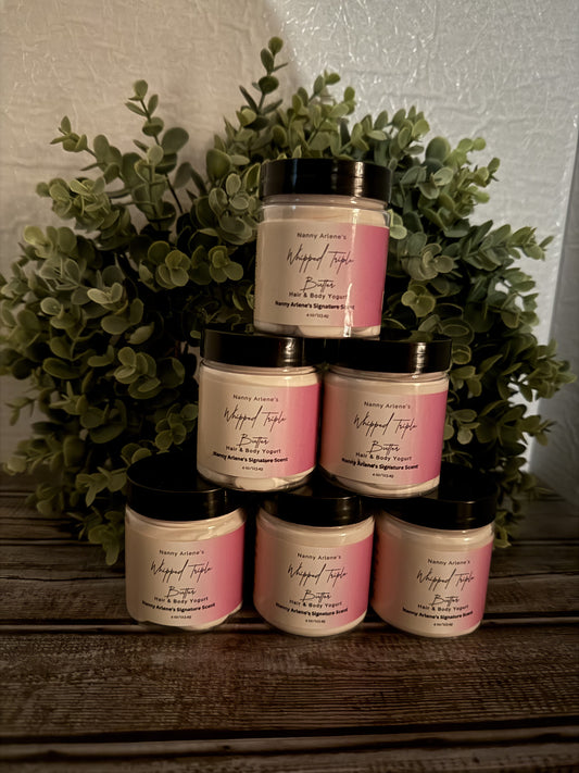 4 oz Body & Hair yogurt scented in Nanny Arlene's Signature Scent