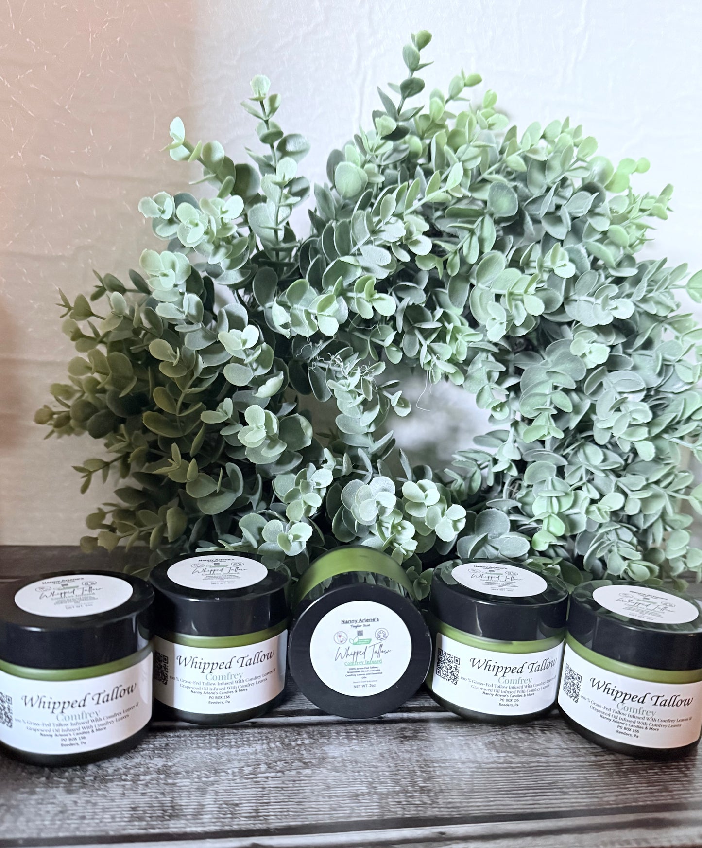 2 oz Comfrey Infused Whipped Tallow Cream