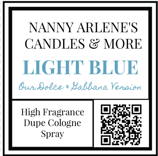 Men's DUPE Light Blue Spray Cologne