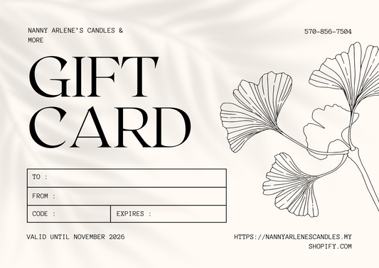 Nanny Arlene's Candles & More Gift Card